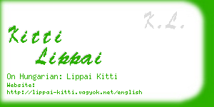 kitti lippai business card